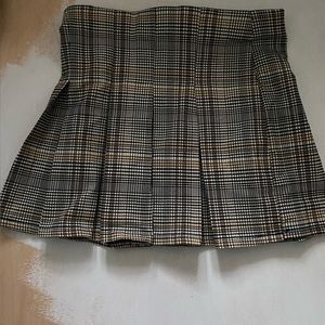 Shinestar Mini Plaid Elastic Skirt Size M
